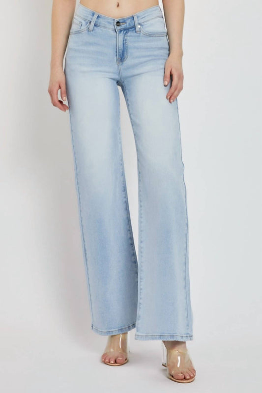 Risen - Vecca V Waist Wide Leg Jeans