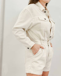 Saltwater Luxe - Denim Short Coverall