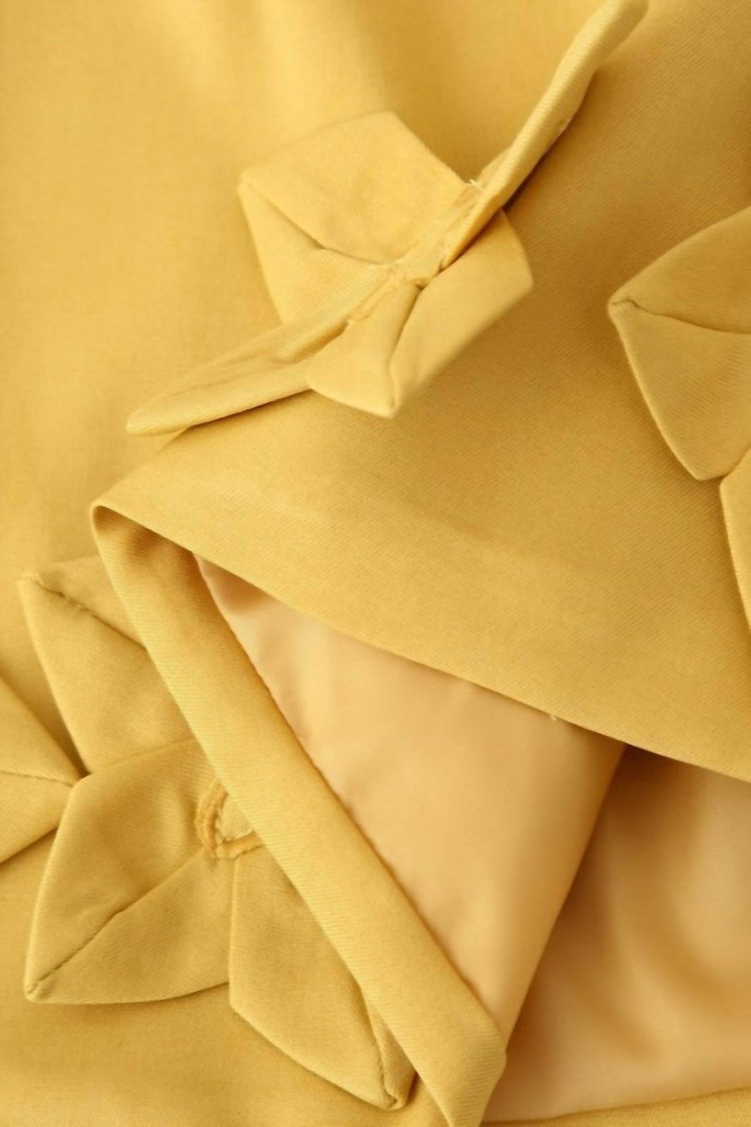 SUNDAYUP Ellie Crop Top And Mini Skirt Set in yellow - women's skirt - view 10