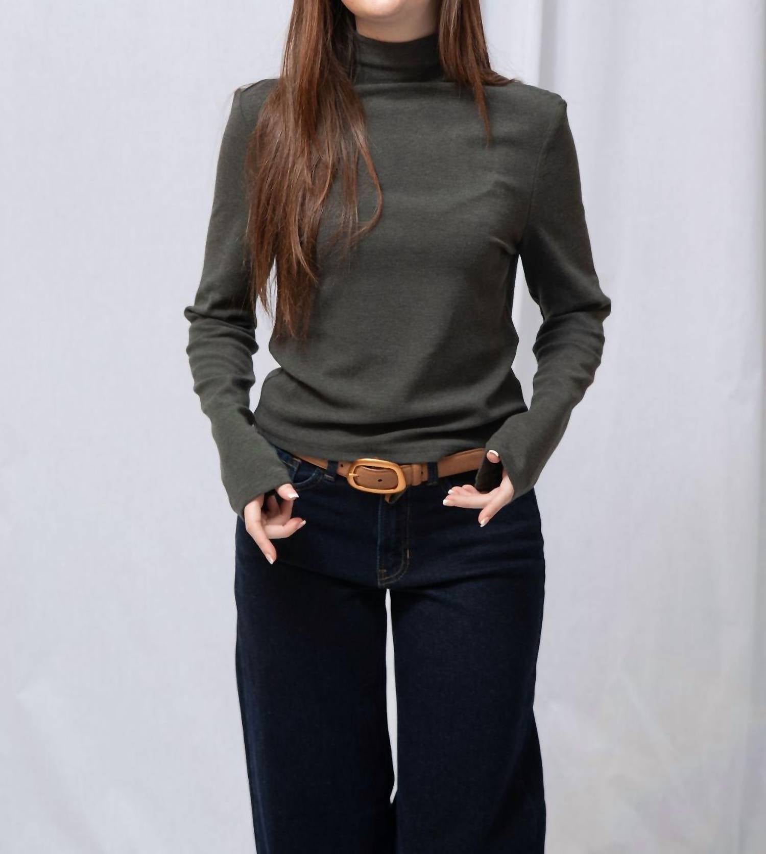 Elle Grey - Arie Mock Neck Sweater
