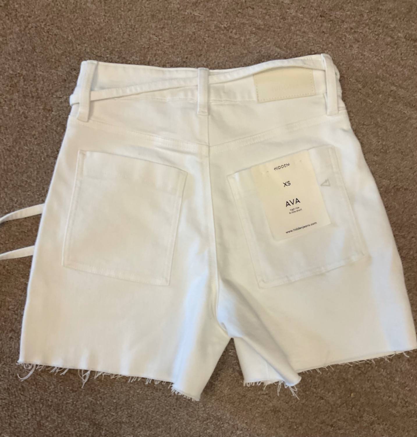 Hidden - Five Hour Tie Waist Denim Shorts