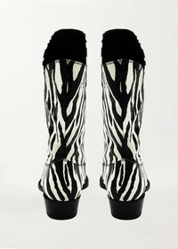 Che By Chelsey - Women's Zebra Texan Boots