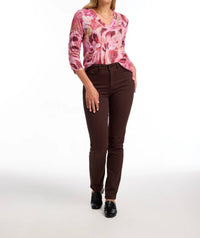 Fdj - Thana Three Quarter Sleeve V-neck Top