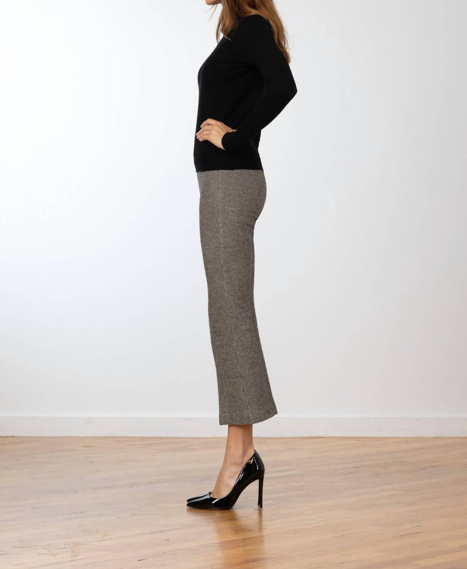 Avenue Montaigne Leo Flare Cut Pants in prestige - women's pants - detail view