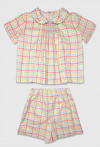 Percy & Tyne - Boy's Smocked Graham Short Set