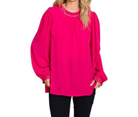 Cotton Bleu - Soft Ladder Trim Detailed Top