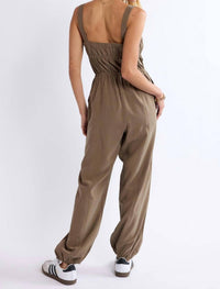 Sage The Label - She's Poetry Gathered Bodice Jumpsuit
