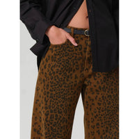Citizens of Humanity Miro Long Relaxed Jean in sepia cheetah - women's jeans - view 6