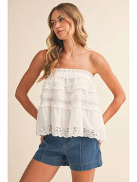 Klesis - Mara Strapless Ruffle Top