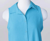 Keren Hart - Women's Collared Sleeveless Shirt