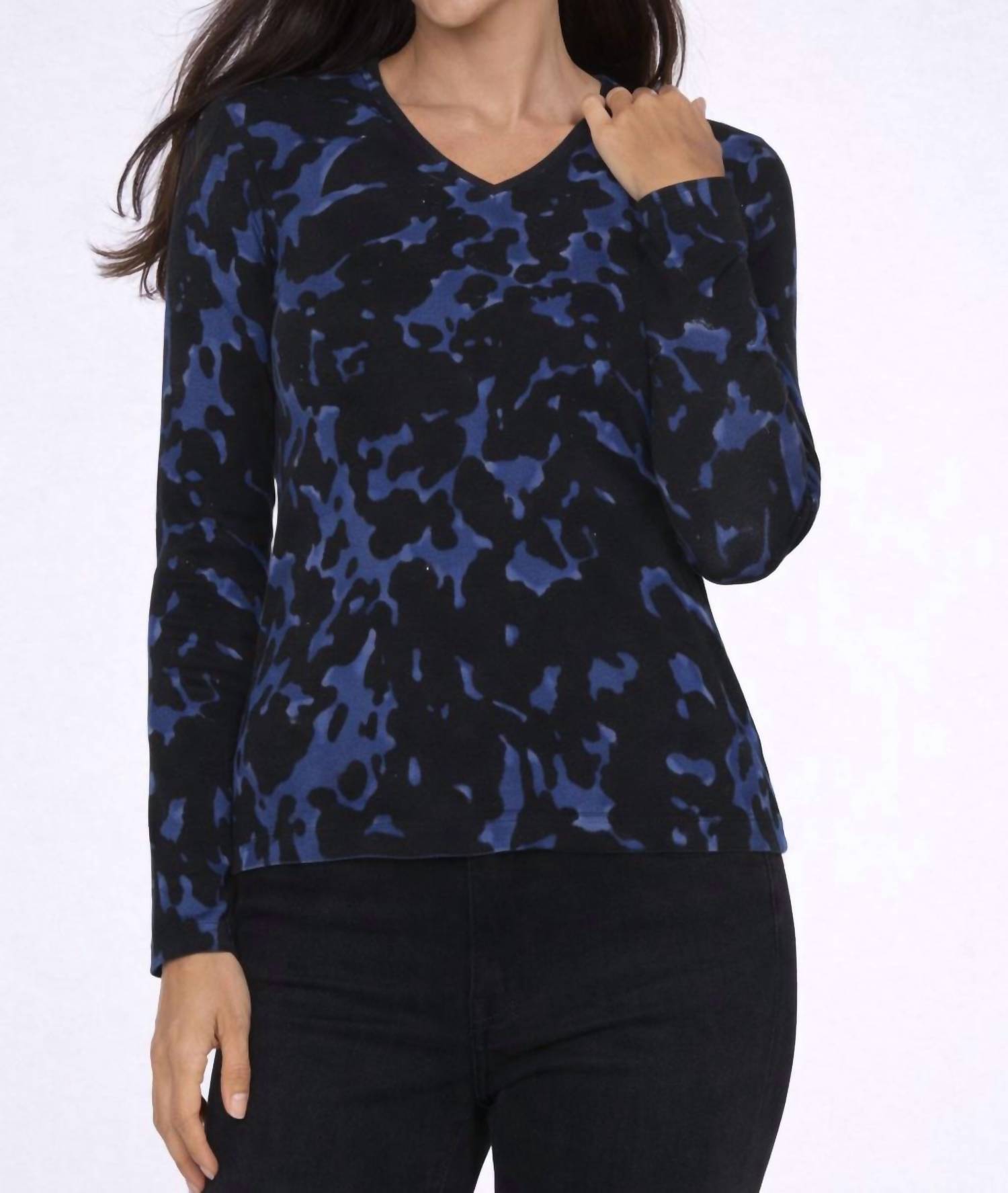 J'Envie/Eli - The Cuba Camo V-neck Top