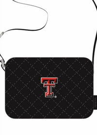 Vera Bradley Women's Texas Tech Small Stadium Crossbody Bag in black - women's bag - detail view