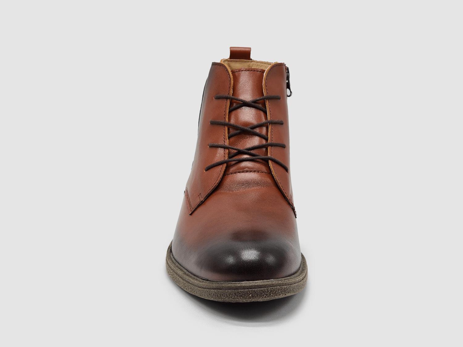 Kcr Group - Men's Chukka Zip-up Leather Boots