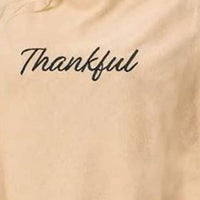 Top It Off - Poncho With Script Thankful