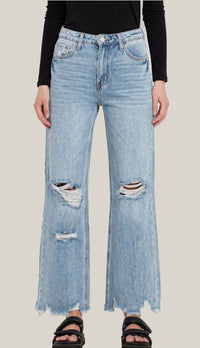 Vervet By Flying Monkey - 90's Vintage Super High Rise Flare Jeans