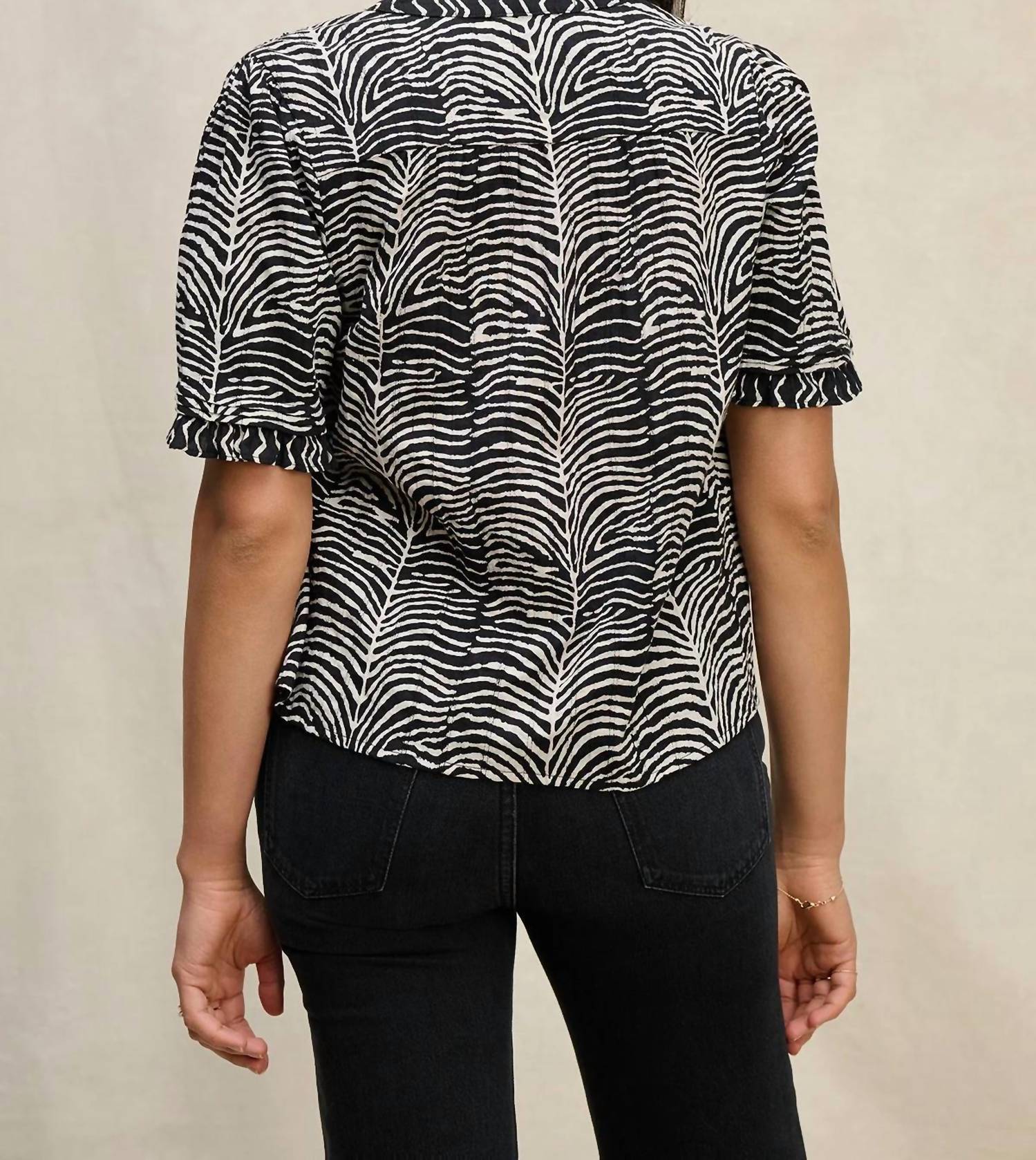 Velvet By Graham & Spencer - Autumn Fern Print Freeda Top