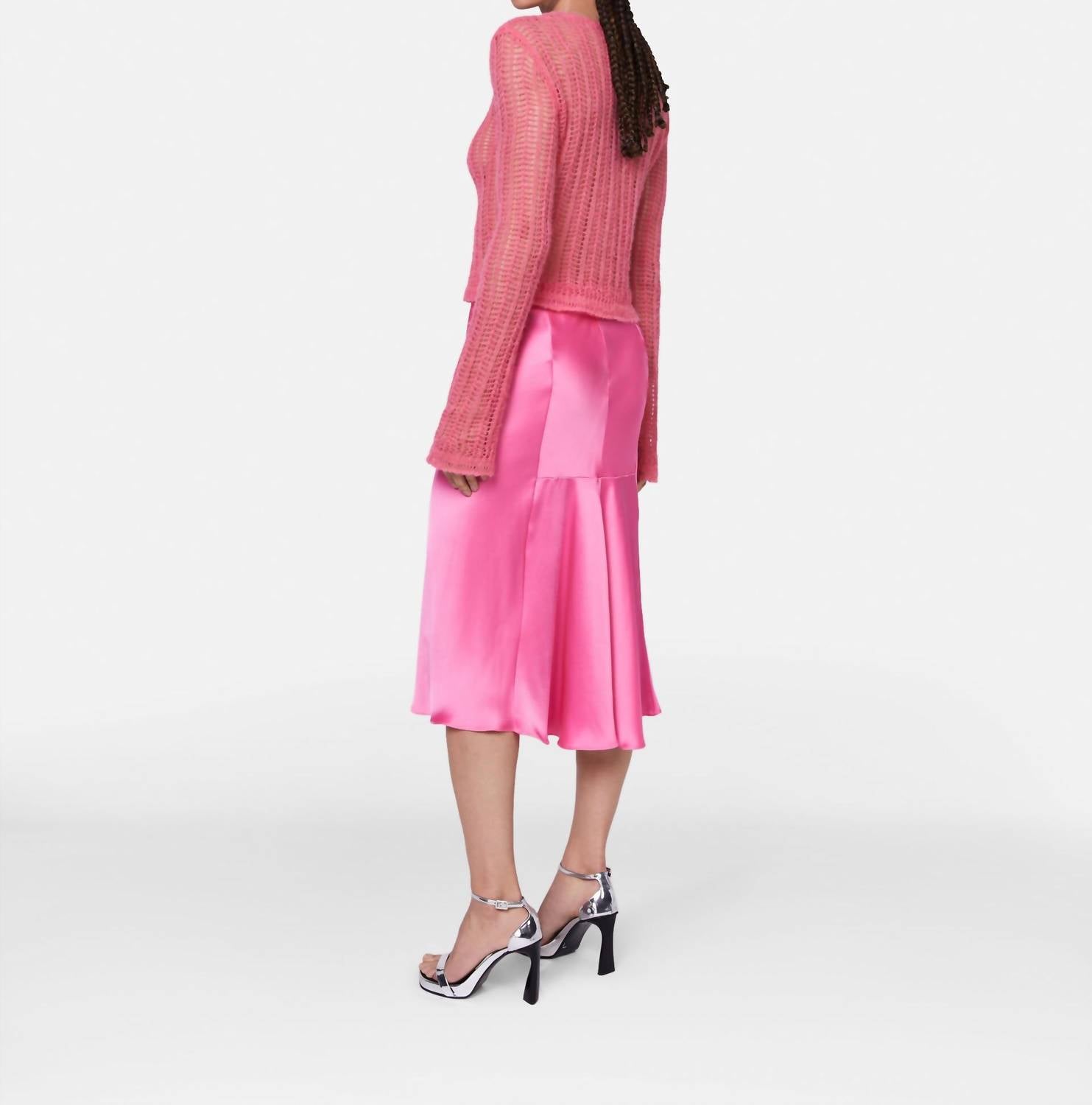 Stella Mccartney - Double Satin Bias Cut Midi Skirt