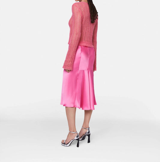 Stella Mccartney - Double Satin Bias Cut Midi Skirt
