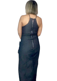 Muy Muy Fancy - Denim Flower Midi Dress
