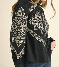 En Merci - Western Embroidered Top