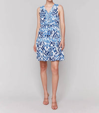 Charlie B - Printed Sleeveless Ruffled Dress