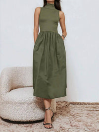 Naked Zebra - Mock Neck Maxi Dress