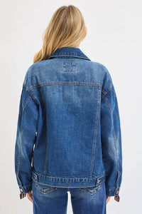 Risen - Oversized Side Strap Denim Jacket