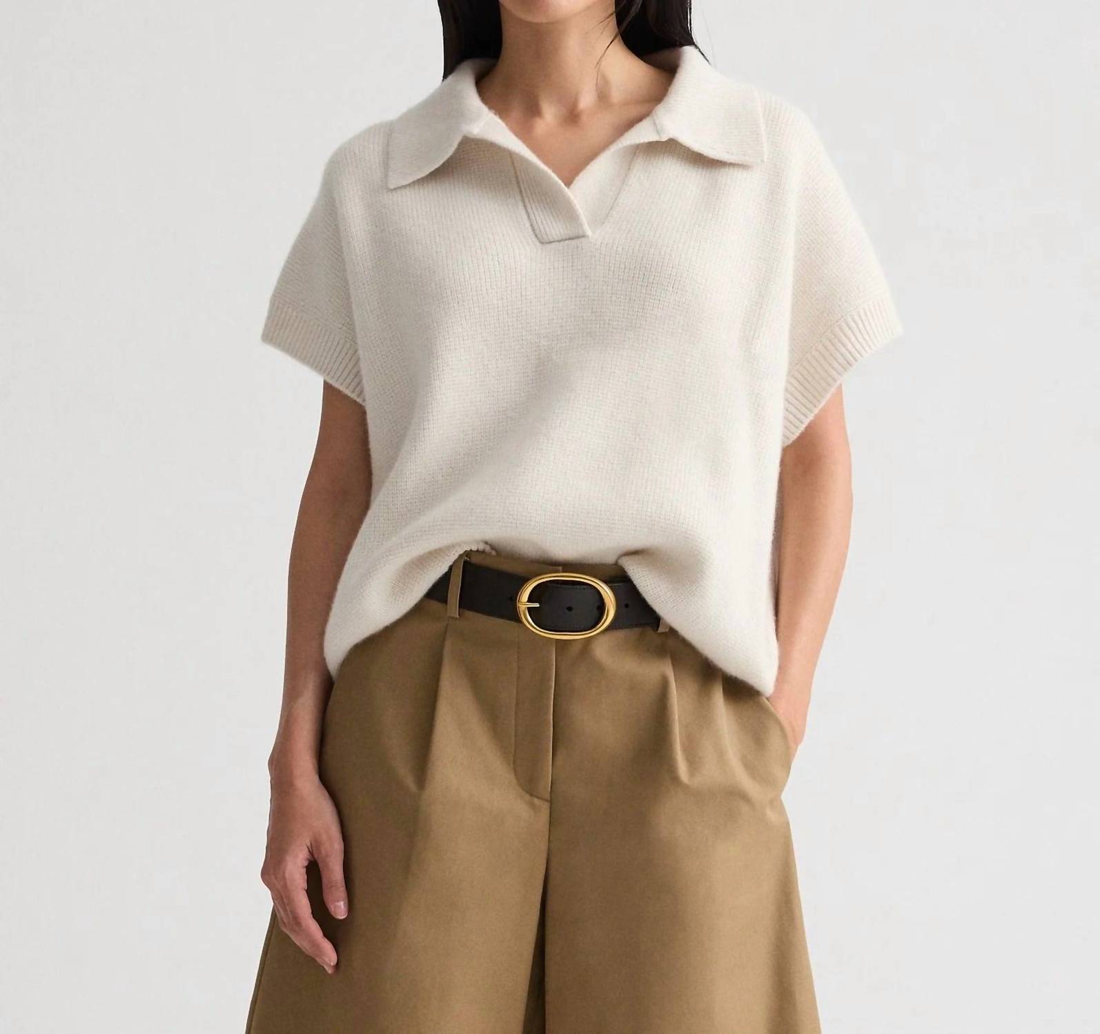 Twp - Supersized Cashmere Polo Top