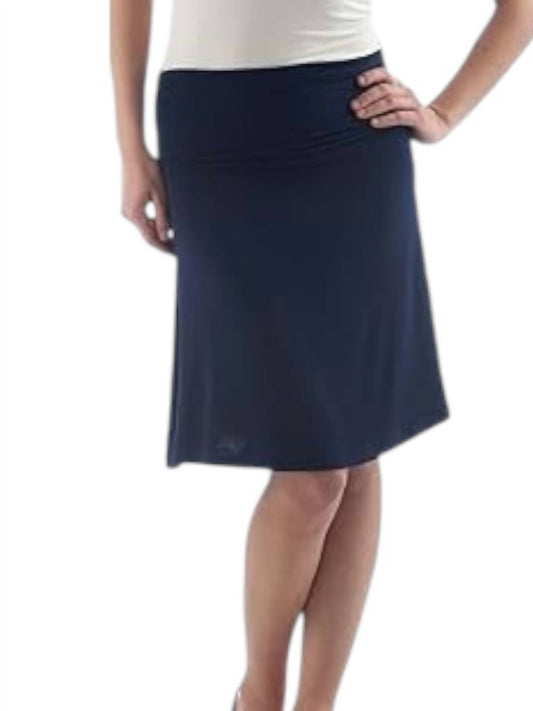 Yala - Staci Knee-length A-line Bamboo Mini Skirt