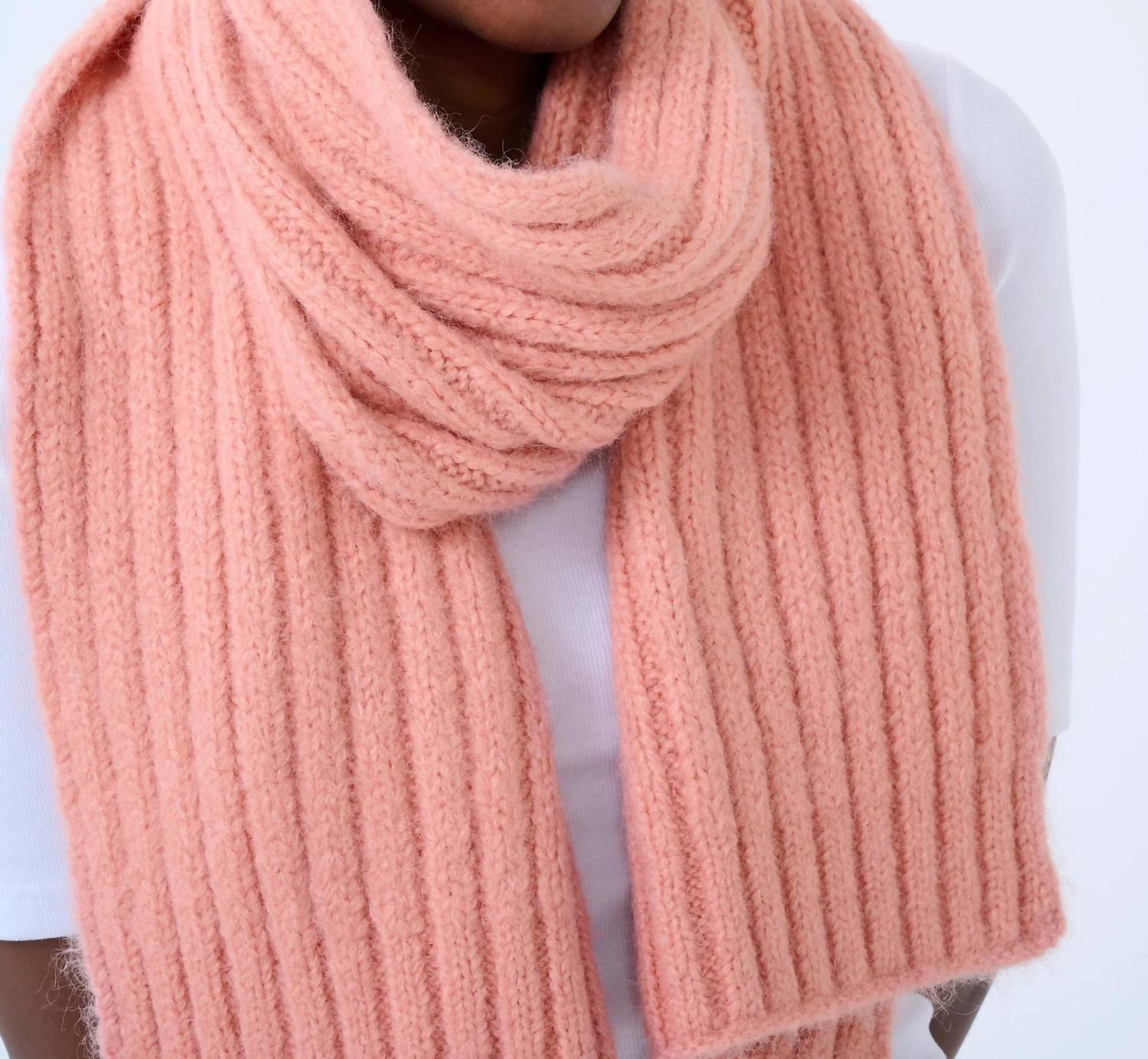 Kaffe - Women's Kadena Chunky Rib Knit Long Scarf
