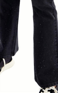 Desigual - Desigual Rhinestone Flare Leg Jean