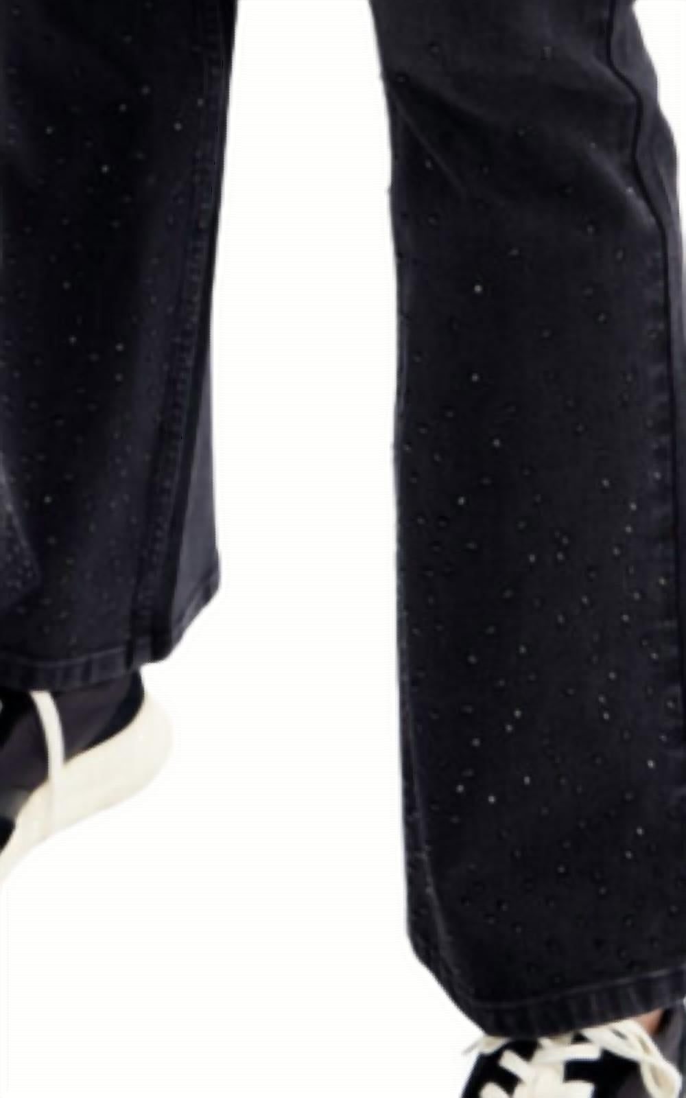 Desigual - Desigual Rhinestone Flare Leg Jean