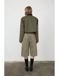 Moon River - Daniella Button Down Jacket With Scarf
