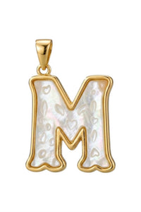 Asha - Women's Mini Letter Charm M Pendant