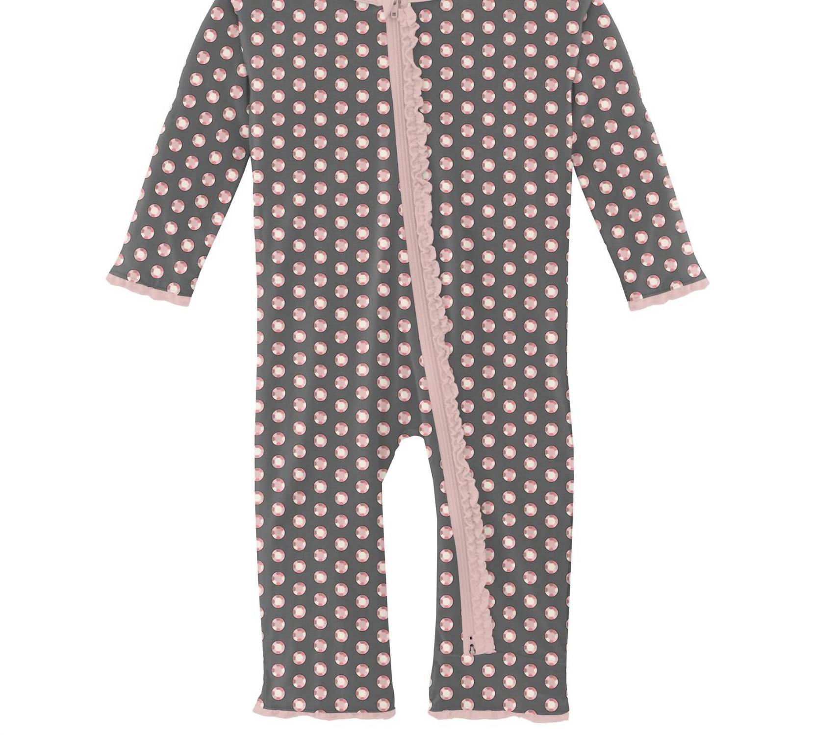 Kickee - Kids' Muffin Ruffle Coverall with 2 Way Zipper
