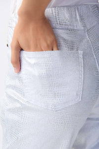 Joseph Ribkoff - Metallic Ankle-length Pants