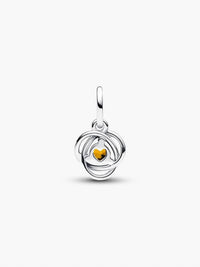 Pandora Honey Eternity Circle Dangle Charm in silver - women's jewelry - view 4