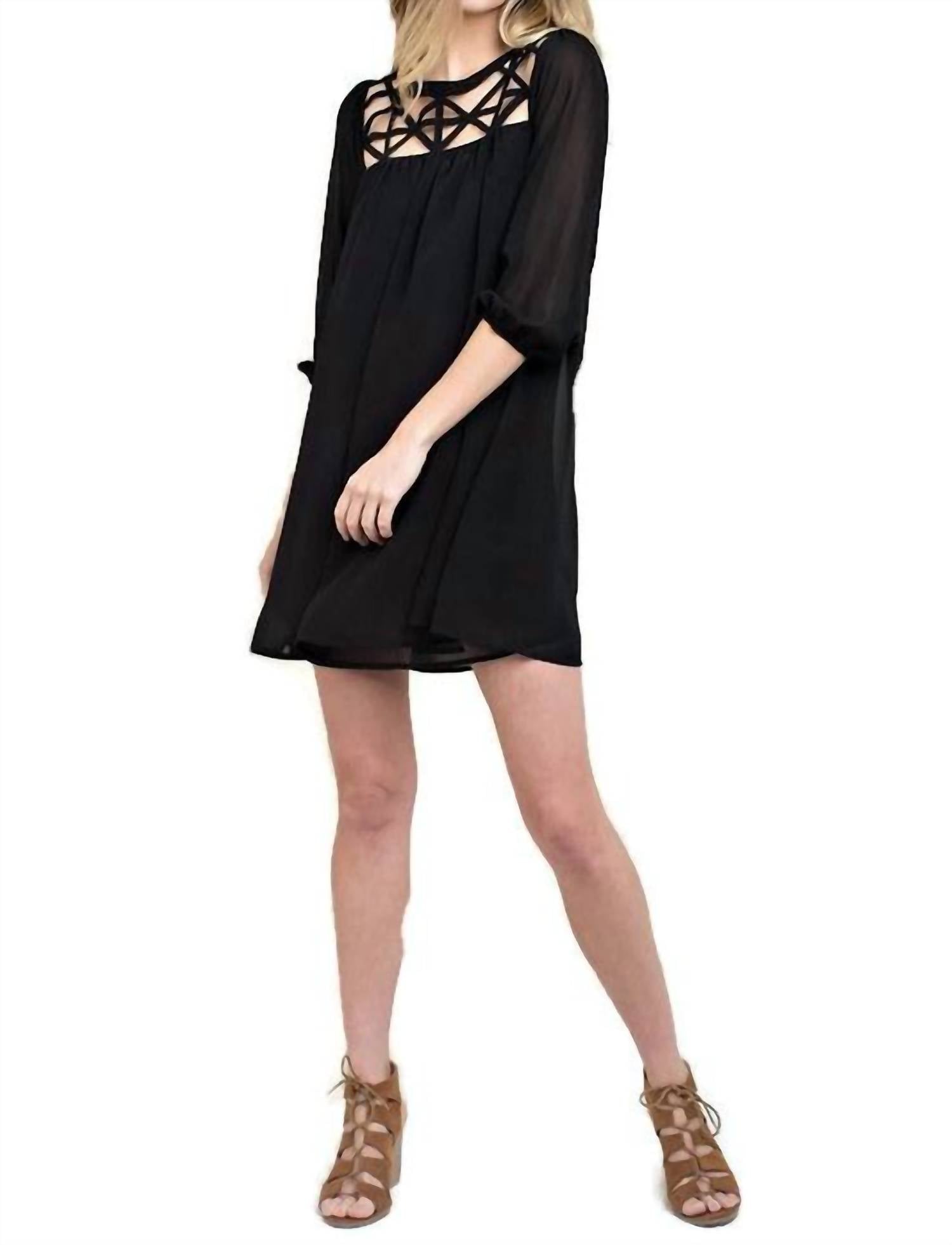 Kori - Lattice Baby Doll Dress