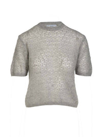 Naadam - Women's Coastal Pointelle Short Sleeve Sweater