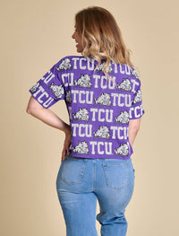 Stewart Simmons - Tcu Sequin Repeat Tee