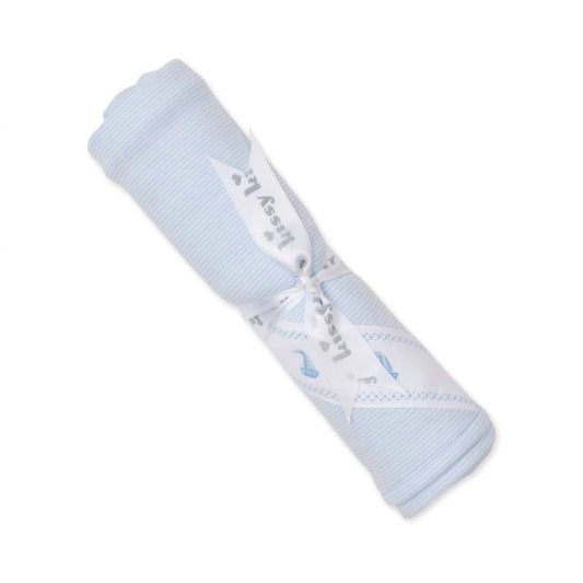 Kissy Kissy - Classic Treasures Sailboat Embroidered Pima Cotton Baby Blanket