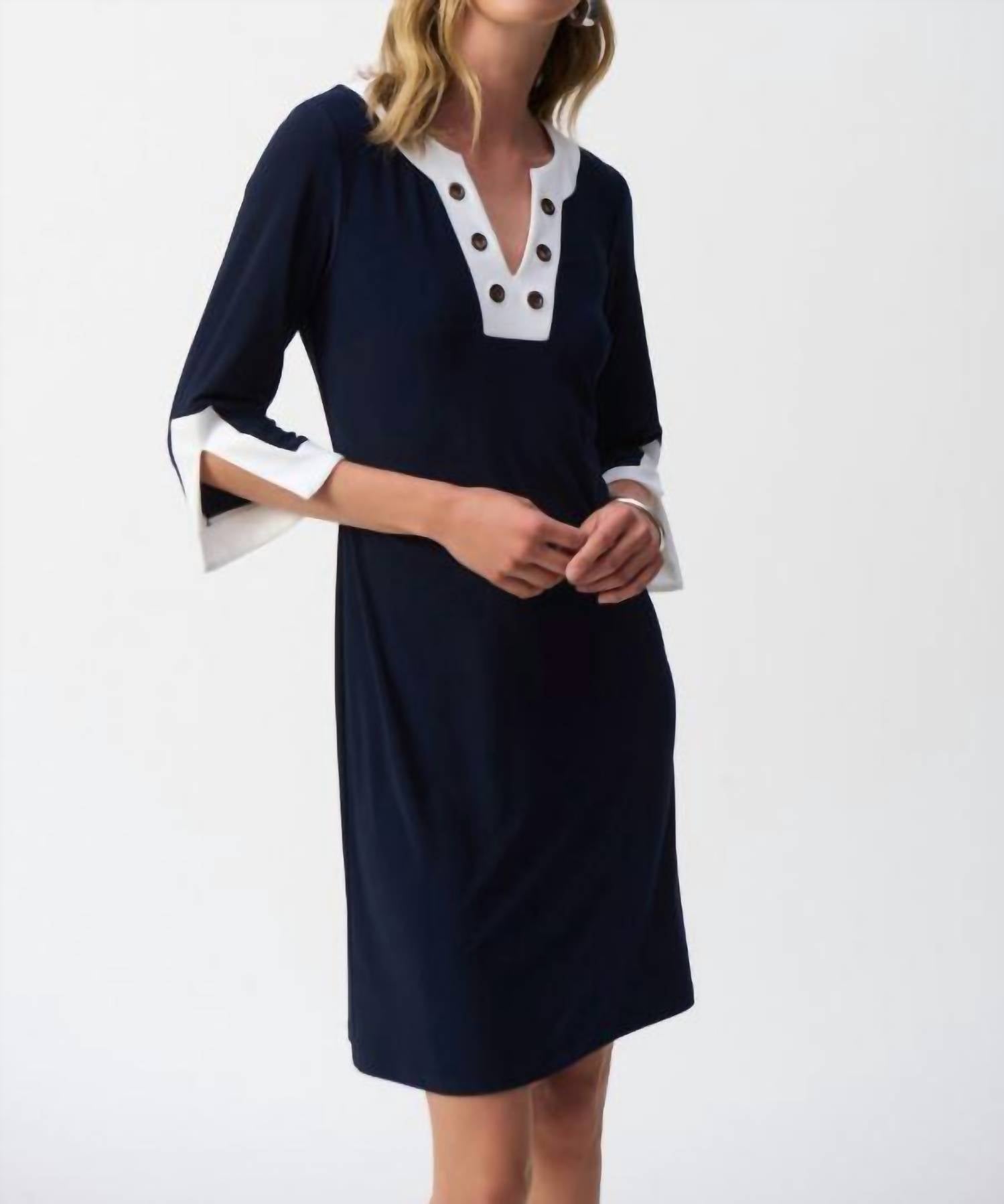 Joseph Ribkoff - Knee-length A-line Dress