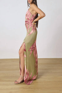 Rococo Sand - Fawn One Shoulder Maxi Dress