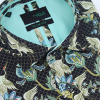 Eight X - Traditional Flying Japanese Crane Button Down Shirt