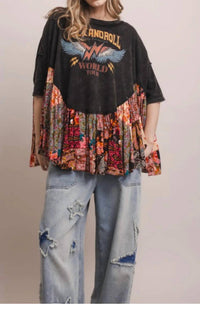 Blue Velvet - Rock & Roll Oversized Poncho