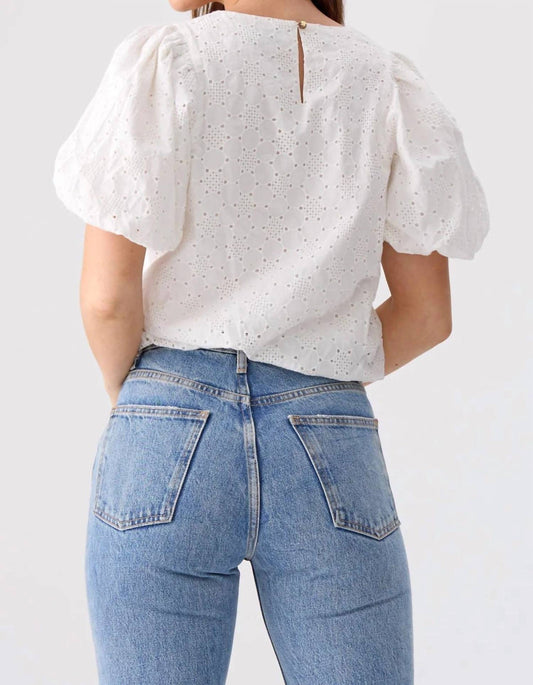 Greylin - Lisette Eyelet Cotton Blouse