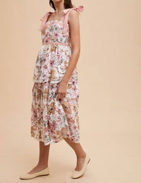 In-Loom - Crochet Lace Floral Maxi Dress