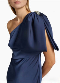 Sachin & Babi - Aubrey Satin One-shoulder Gown