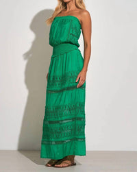 Elan - Strapless Crochet Maxi Dress