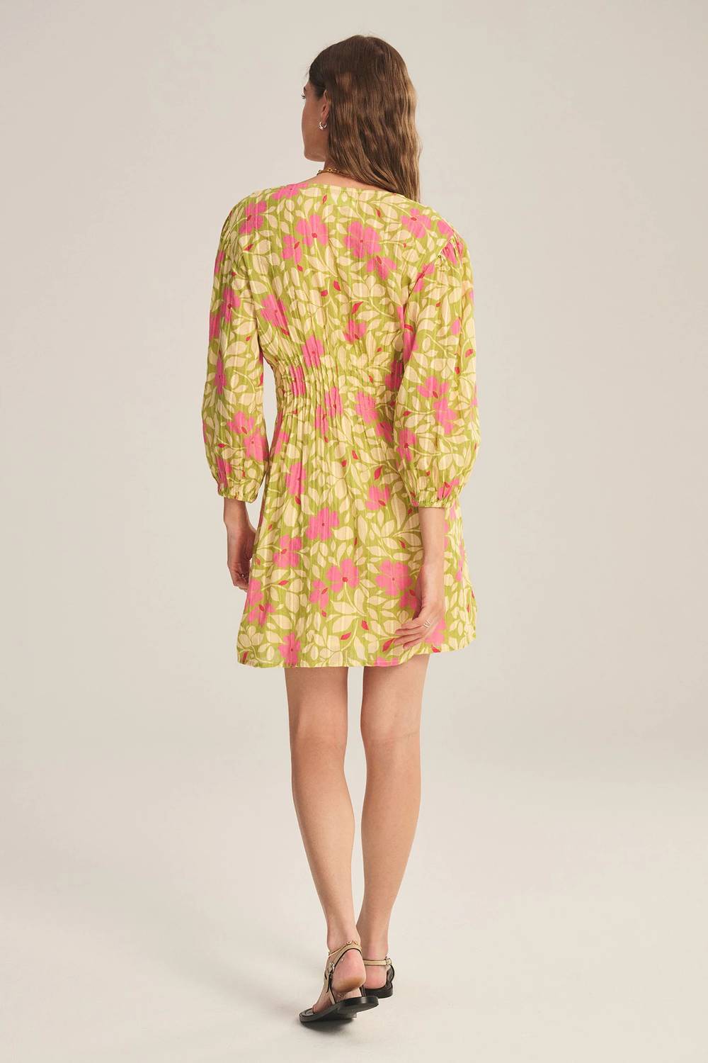 Velvet By Graham & Spencer - Blossom Printed Lurex Draya Mini Dress